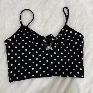 Polka dot bandeau top